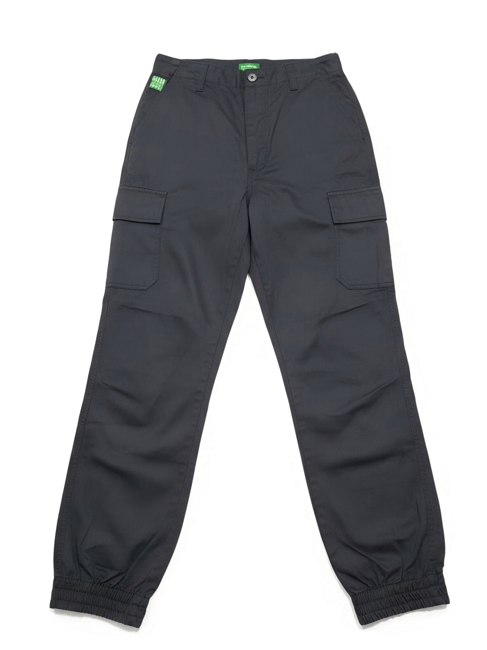 NWT Unisex Empyre Sk8 Loose Fit Black Twill Cargo Jogger Pants (Size M)